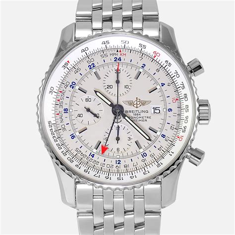 breitling navitimer gmt stainless steel men's automatic watch|authentic watches Breitling Navitimer.